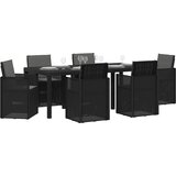  Vrtni set za objed s jastukom 7 pcs Antracit PP | shoptok.hr