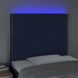  Posteljno vzglavje modro 80x5x118/128 cm blago, (20936392) | Shoptok.si