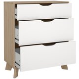 Tvilum Bela/v naravni barvi komoda v hrastovem dekorju 79x92x40 cm Ikast – | Shoptok.si