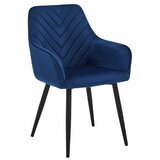 Brandless Stol NANA - mornarsko modri žamet / črne noge x 1, (22056992) | Shoptok.si