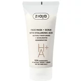 Ziaja Ziaja- Maska ​​za lice i piling s hijaluronskom kiselinom- Face Mask & Scrub With Hyaluronic Acid