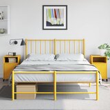  Noćni ormarići 2 kom boje senfa 36x39x59 cm čelični | shoptok.hr