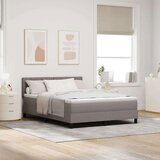  Boxspring krevet s madracem Sivo-smeđa 140 x 190 cm tkanina | shoptok.hr