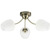  Plafonski luster ZINA 3xE27/40W/230V mesing/bela | Eponuda.com