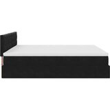 vidaXL Otomanski krevet s madracem i LED crni 180x200cm baršunasti | shoptok.hr