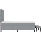 Box Spring Bed z vzmetnico in klopjo Svetlo siva 90x200 cm Tkanina, (22081176) | Shoptok.si
