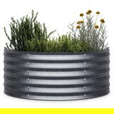 Blumfeldt High Grow Half Circle, polukružna povišena gredica, 105 x 60 x 43 cm, izrađena od valovitog čeličnog lima, jednostavna za sastavljanje, otporna na hrđu i mraz | shoptok.hr