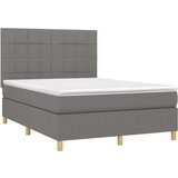  Box spring s madracem LED tamnosivi 140x190 cm tkanina | shoptok.hr
