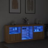  Komoda s LED svjetlima boja hrasta sonome 181,5x37x67 cm | shoptok.hr