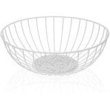 Posuda za Voće Versa Damasco Bijela Metal Čelik Drvo MDF 28 x 10 x 28 cm | shoptok.hr