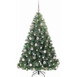 vidaXL Umjetno božićno drvce s stalakom Zelena 180 cm PE i PVC | shoptok.hr