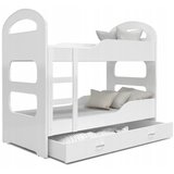 Molarem Home Drveni dječji krevet na kat Dominik s ladicom - bijeli - 190x80 cm | shoptok.hr