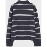 Sinsay Oversized pamučna polo majica s prugama | shoptok.hr