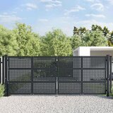  Vrtna vrata antracit 400x150 cm čelik | shoptok.hr