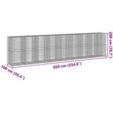  Gabionska košara s poklopcem 850x100x200 cm pocinčano željezo | shoptok.hr