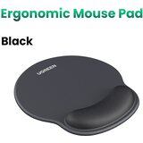 Ugreen ergonomska podloga za miško s naslonom za zape&scaron;će - crna | shoptok.hr