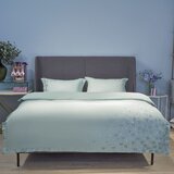 Svilanit Pamučno satenska PREMIUM vezena posteljina Nora light green univ | shoptok.hr