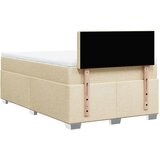  Krevet s oprugama i madracem krem 120 x 200 cm od tkanine | shoptok.hr