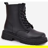 EVENTO Leather Ankle Boots Workers Insulated With Zipper Black Elosie | shoptok.hr