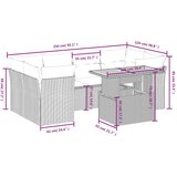  7-dijelni set vrtnih sofa sivi od poliratana | shoptok.hr