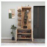 Hanah home Julendor stalak za cipele s mašnom, 74,4x33x182,8 cm, bež | Eponuda.ba