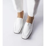 Gemre White loafers with elongated toe Montague | Shoptok.si