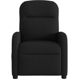 vidaXL Masažni naslonjač od tkanine crni | shoptok.hr