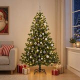  Umjetno božićno drvce s kuglicom 180 cm 300 LED lampica | shoptok.hr