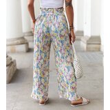 Gemre Yellow pleated floral pants Cesate | shoptok.hr