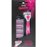 Wilkinson Sword Quattro for Women Aloe & Vit. E brivnik + nadomestne britvice 4 kos 1 kos Cene