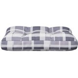  Jastuk za palete sivi karirani 60 x 40 x 12 cm od tkanine | shoptok.hr