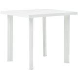 vidaXL Vrtna miza bela 80x75x72 cm plastika Cene