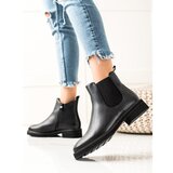Sergio Leone CLASSIC BLACK ANKLE BOOTS Cene