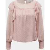 Dorothy Perkins Pink blouse with ruffles Petite
