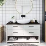  Kupaonska radna ploča tamnosiva 100x40x2 cm tretirano drvo | shoptok.hr