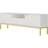 TV komoda AUSTIN 175 - bijela - zlatna | shoptok.hr