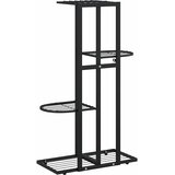  Stalak za cvijeće s 4 razine 43 x 22 x 76 cm crni metalni | shoptok.hr