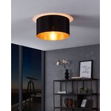 Eglo plafonjera Zaragoza 900144, 1x E27, Ø47,5 cm, crna/zlatna s uzorkom | shoptok.hr