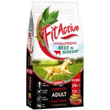 FIT ACTIVE Pure Hypoallergenic z govedino in šipkom - Varčno pakiranje: 2 x 12 kg