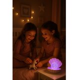Rabalux dečija gliter lampa shell, rgb, bela | Eponuda.com