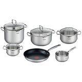 Tefal Set posuđa od nehrđajućeg čelika 10 kom Duetto+ - | shoptok.hr