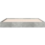 vidaXL Okvir kreveta siva boja betona 140x200 cm od konstruiranog drva | shoptok.hr