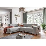 Miuform Svijetlo siva sklopiva/s prostorom za odlaganje kutna garnitura (s lijevim kutom/u obliku slova L) Classy Sophie – | shoptok.hr