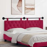  Držeće uzglavlje Zidne Vinska crvena 190 x 55 x 7 cm Baršun - boja crnog vina 180 cm bez LED | shoptok.hr