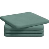  Jastučići za sjedenje 4 pcs Morska zelena 40 x 40 x 3 cm Baršun | shoptok.hr