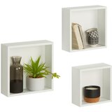 Mömax set stenskih regalov kalisi -sb-, bela, 3-Delni set | Shoptok.si