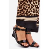 Boto Lacquered Women's Wedge Sandals Black Vliraya | Shoptok.si
