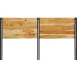 vidaXL Naglavna deska 180 cm trden akacijev les in železo | Shoptok.si