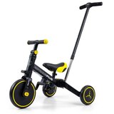  Dječji tricikl guralica 4u1 Optimus Plus crno-žuti | shoptok.hr