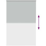 vidaXL Rolo zavjesa Blackout svijetlo siva 160x210 cm Širina tkanine | shoptok.hr